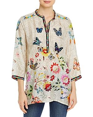 Johnny Was Kendra Printed Silk Tunic