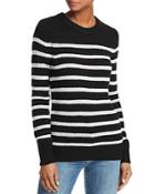 Aqua Cashmere Striped Cashmere Sweater - 100% Exclusive