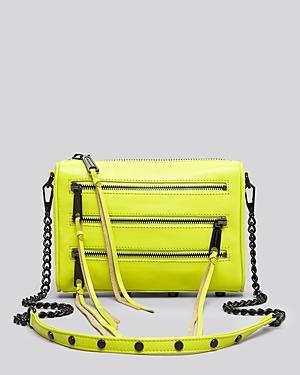Rebecca Minkoff Crossbody - Acid Yellow Mini Five Zip