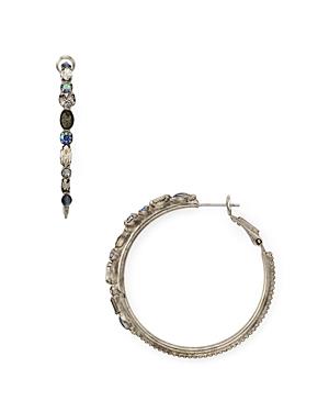 Sorrelli Crystal Embellished Hoop Earrings
