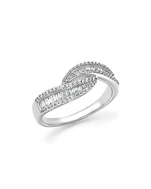 Diamond Round And Baguette Band In 14k White Gold, .50 Ct. T.w. - 100% Exclusive
