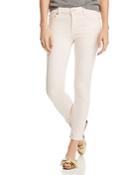 7 For All Mankind High Rise Ankle Skinny Jeans In Pink Sunrise