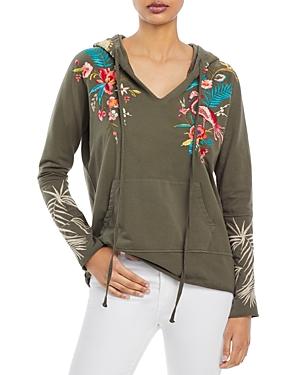Johnny Was Nohea Embroidered French Terry Hoodie