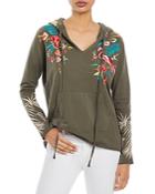 Johnny Was Nohea Embroidered French Terry Hoodie