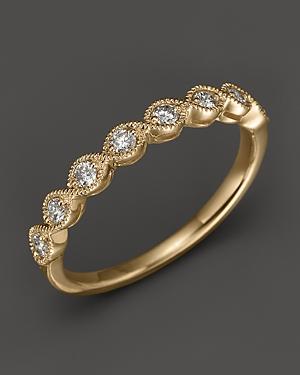 Diamond And 14k Yellow Gold Stackable Ring, .25 Ct. T.w.