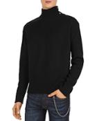 The Kooples Button-detail Funnel Neck Sweater