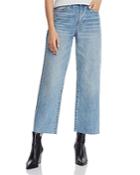 Pistola Cher High-rise Crop Wide-leg Jeans In Come On