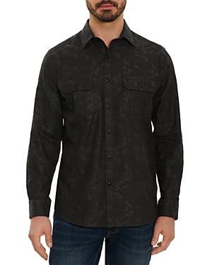 Robert Graham Capital Cotton Cubist Regular Fit Button Down Shirt