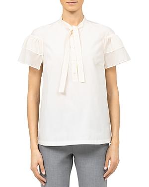 Peserico Tie Neck Cap Sleeve Top