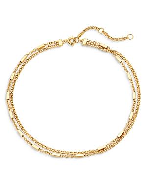 Aoja By Nadri Wythe Double Chain Ankle Bracelet