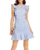 Aqua Lace Ruffled Dress - 100% Exclusive