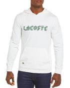 Lacoste Heritage Jersey Graphic Logo Hooded Sweatshirt