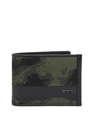 Tumi Camo Jacquard Double Billfold Wallet