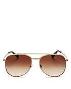Valentino Aviator Sunglasses, 57mm