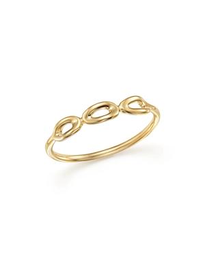 Ippolita 18k Yellow Gold Cherish Mini Triple Link Midi Ring