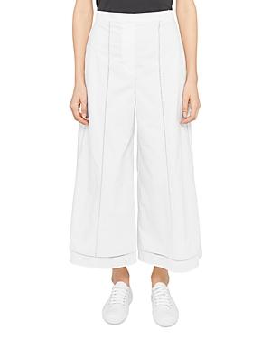 Theory Eyelet Wide Leg Pants