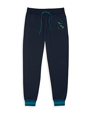 Psycho Bunny Howgate Cotton Camo Tufted Chenille Logo Slim Fit Sweatpants
