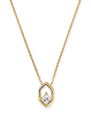Bloomingdale's Diamond Hexagon Pendant Necklace In 14k Yellow Gold, 0.20 Ct. T.w. - 100% Exclusive