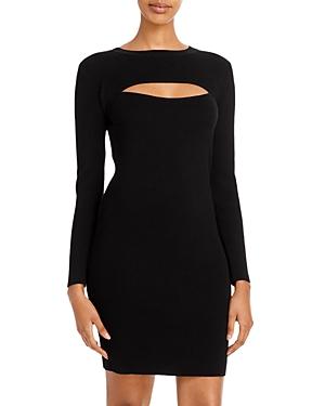 Lucy Paris Rib Knit Cutout Dress