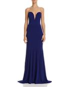 Avery G Strapless Plunging Gown