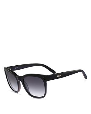 Chloe Square Sunglasses, 55mm