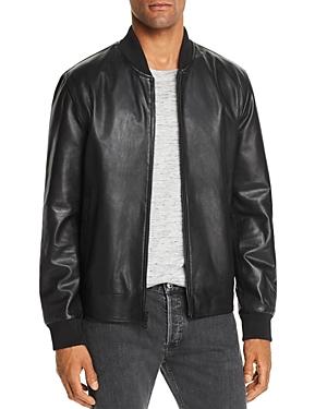 Cole Haan Reversible Leather Bomber Jacket