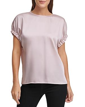 Dkny Elastic Trim Top