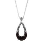 John Hardy Sterling Silver Classic Chain Pendant Necklace With Onyx, 36