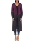 B Collection By Bobeau Ramona Color-block Open Duster Cardigan