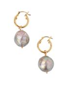 Chan Luu Cultured Freshwater Baroque Pearl Drop Earrings In 18k Gold-plated Sterling Silver