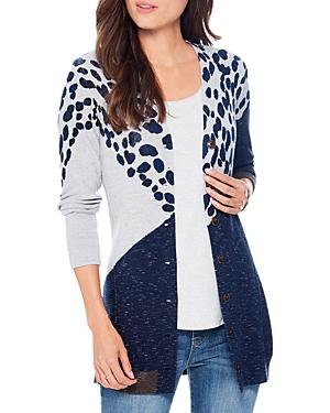 Nic+zoe All Together Mixed Print Cardigan