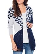 Nic+zoe All Together Mixed Print Cardigan
