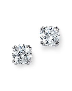 Bloomingdale's Certified Round Diamond Stud Earrings In 14k White Gold Featuring Diamonds With The De Beers Code Of Origin, 2.0 Ct. T.w. - 100% Exclusive