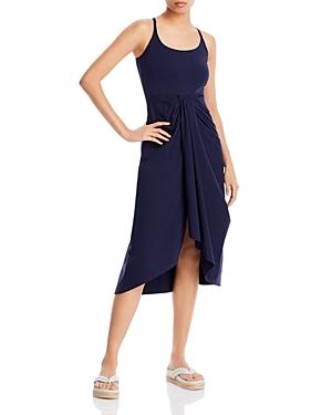 Rebecca Taylor Sarong Drape Midi Dress