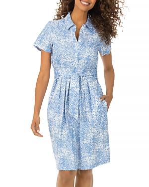 Foxcroft Vienna Python Print Shirt Dress