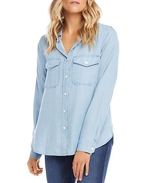 Karen Kane Chambray Shirt