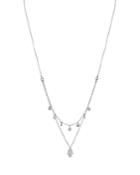 Aqua Sterling Hamsa Layered Necklace, 16-17 - 100% Exclusive