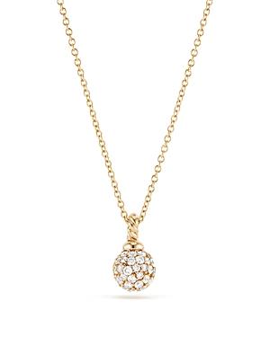 David Yurman Solari Pave Pendant Necklace With Diamonds In 18k Gold