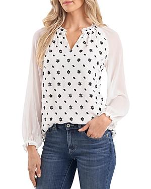 Cece Embroidered Blouse