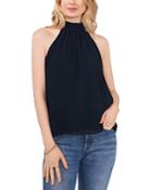 1.state Gathered Neck Halter Top