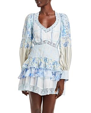 Loveshackfancy Sienne Mixed Print Dress