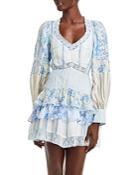 Loveshackfancy Sienne Mixed Print Dress