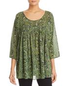 Michael Michael Kors Plus Flowing Paisley Top