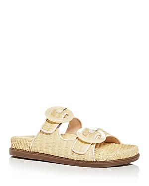Schutz Women's Coraline Woven Slide Sandals