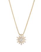 David Yurman 18k Yellow Gold Starbust Adjustable Pendant Necklace With Pave Diamonds, 15-17