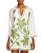 Tory Burch Embroidered Floral Tunic Swim Cover Up
