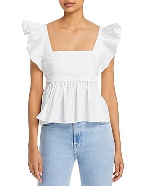 Cinq A Sept Audrie Flutter Sleeve Top