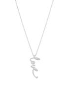Nadri Cirque Pave Love Pendant Necklace In Rhodium Plated, 15-18