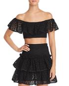 Milly Jana Lace Crop Top