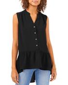 Vince Camuto Button Down Tunic Tank